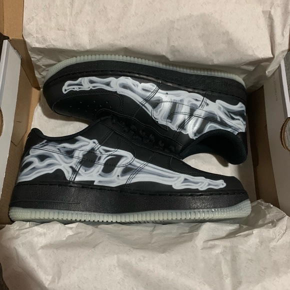 Nike Other - Nike Air Force 1 Skeleton (halloween 2019)